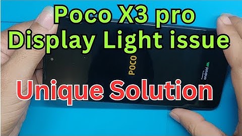 POCO X3 PRO DISPLAY LIGHT SOLUTION@JYOTSNAMOBILECARE
