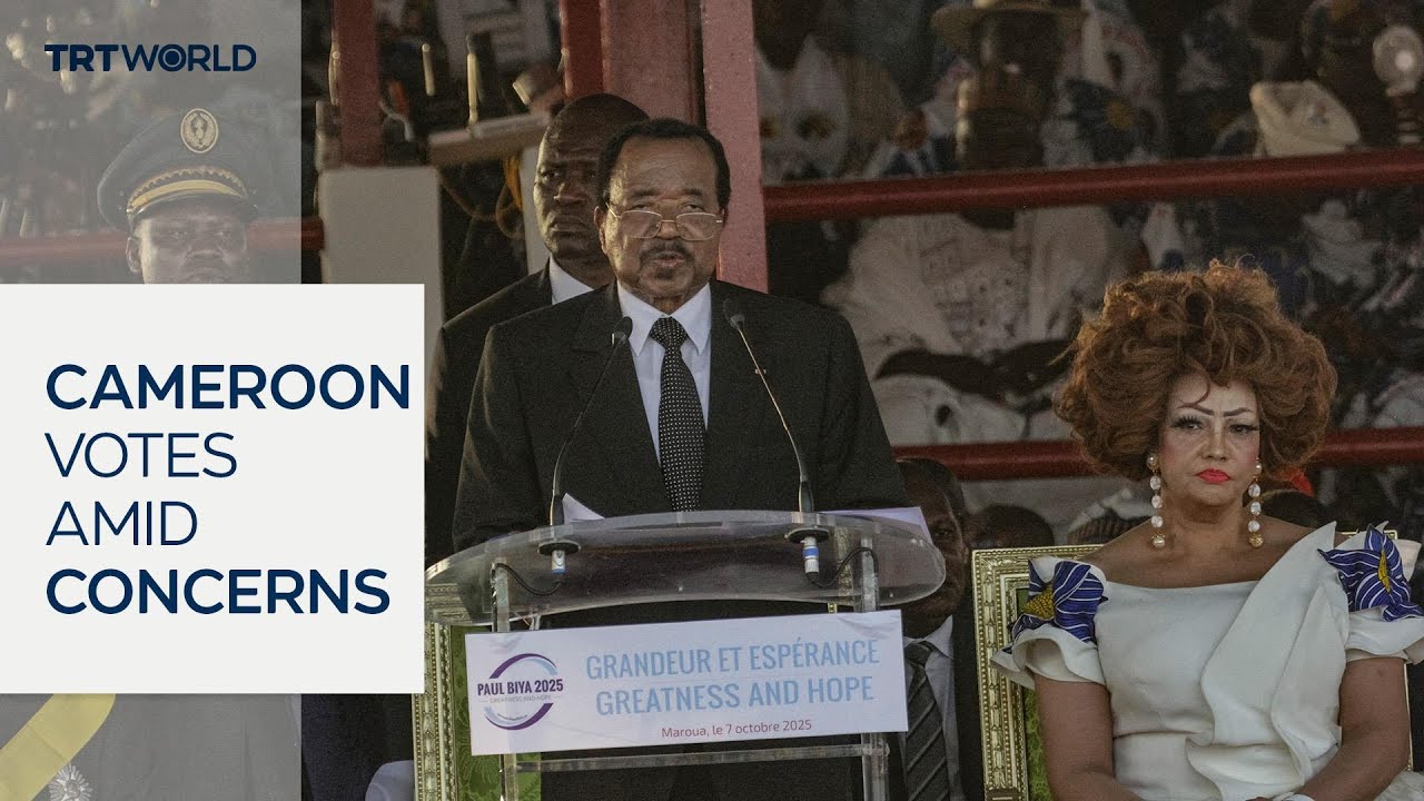 World’s oldest leader Paul Biya seeks eighth term in Cameroon