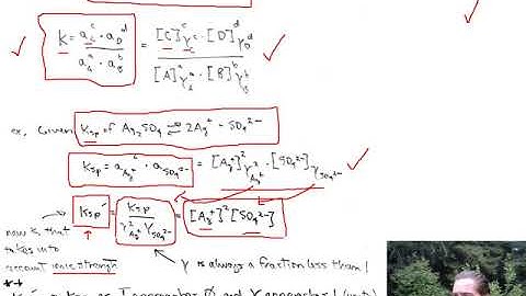 CHAPTER 2:  Chemical Equilibrium - Ionic Strength (Part III - lecture video)