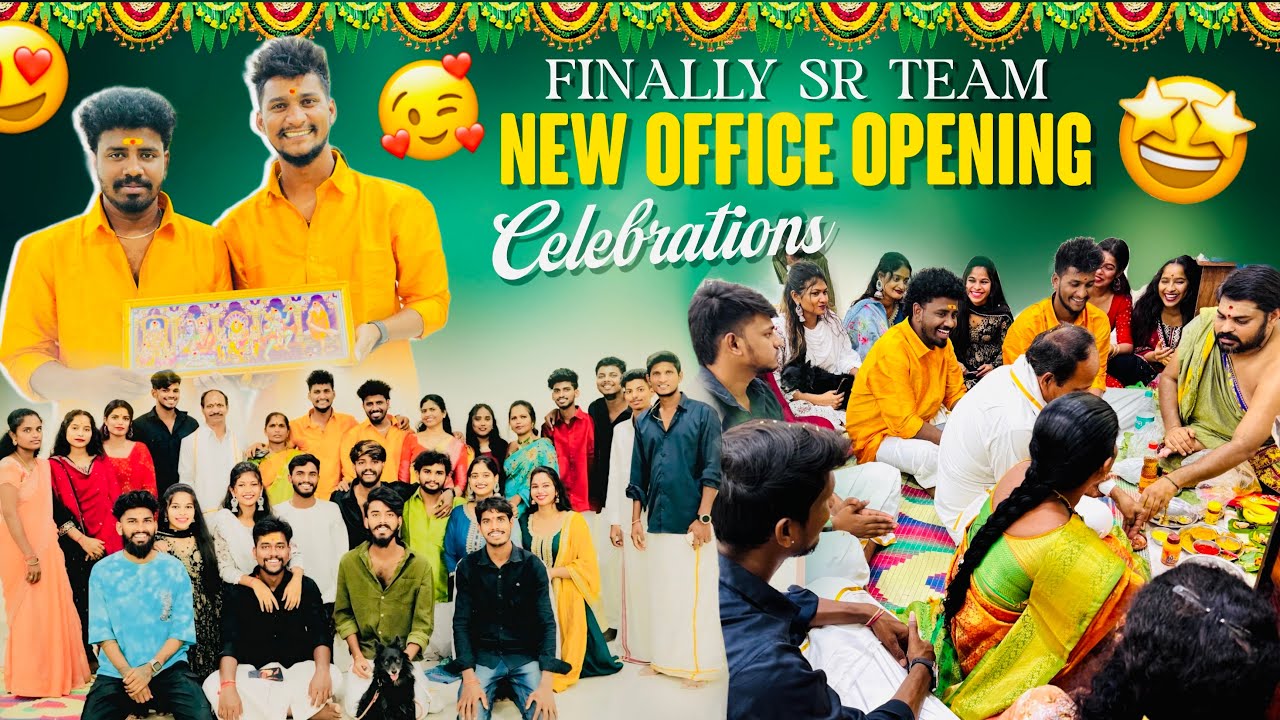 Finally SR Team New Office Opening Celebrations 🎉 | Shree Prabha | Rishi | Sonu Junnu | Gully Poris