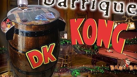 © Arcade Cabinet Machine - Barrique Kong Cocktail Table "Barrel of Donkey Kong "