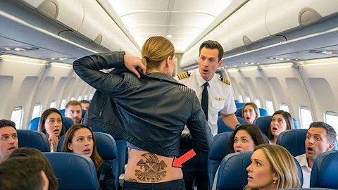 She Was Forced Out of First Class — Until the Pilot Spotted the SEAL Tattoo on Her Back...and Froze