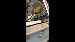 Punch Needle Rug Hooking- Jumping your thread Four Tricks For Punch Needle Rug Hooking