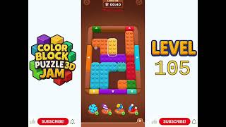 Color Block Puzzle 3D Jam Level 105 Walkthrough Solution