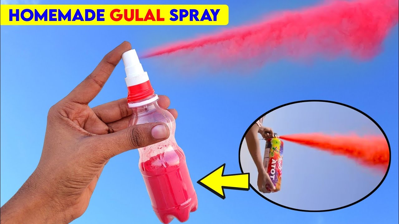 how-to-make-gulal-spray-at-home-new-homemade-gulal-launcher-how-to