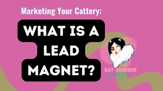 What is a Lead Magnet? . How to use one in your Cattery Marketing and Convert Leads into Buyers