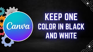 How to Keep One Color in Black and White Images Using Canva - Step by Step