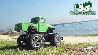 Tamiya GF-01 Toyota Land Cruiser 40 Pick-Up Time Lapse Build - The Green Man