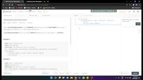 Solve Leetcode Problem #1920 (Build Array From Permutation) In Just Three Lines