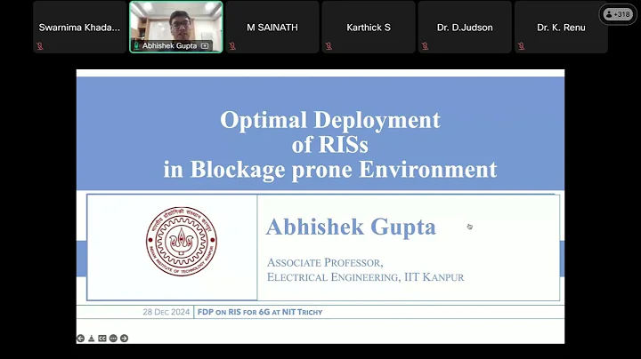 Day-6 Session-2 ATAL FDP on RIS @NIT Trichy