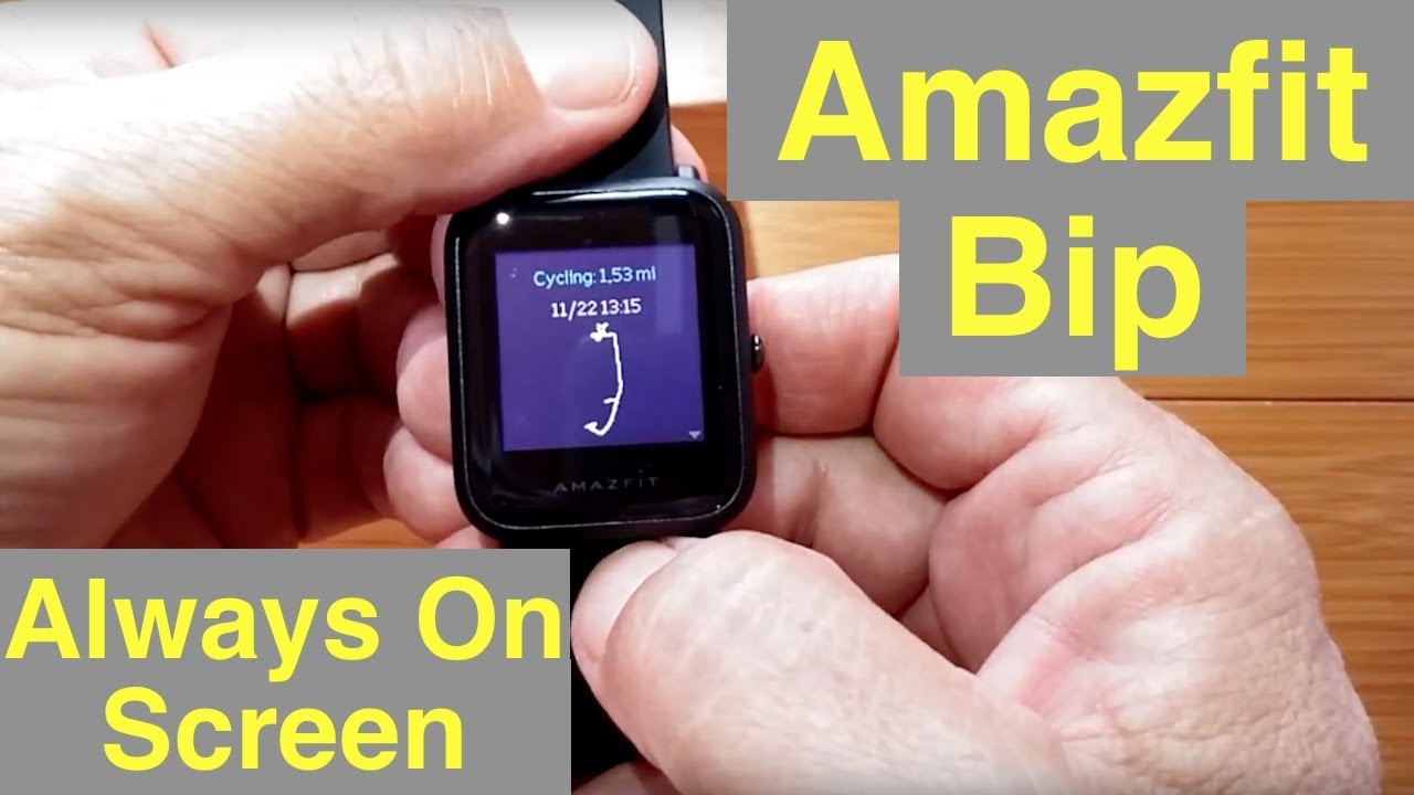 XIAOMI HUAMI AMAZFIT BIP Fitness On" Screen: Unboxing and 1st Look -