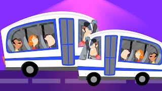 Roues sur la bus | Comptines | enfants chanson | Poems For Kids | Kids Rhymes | Wheels On The Bus