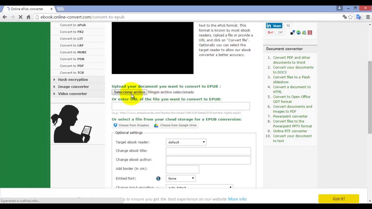 Como convertir pdf a epub youtube