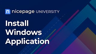 Nicepage University: Install Windows Application