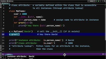 Classes 4:  Class Attributes