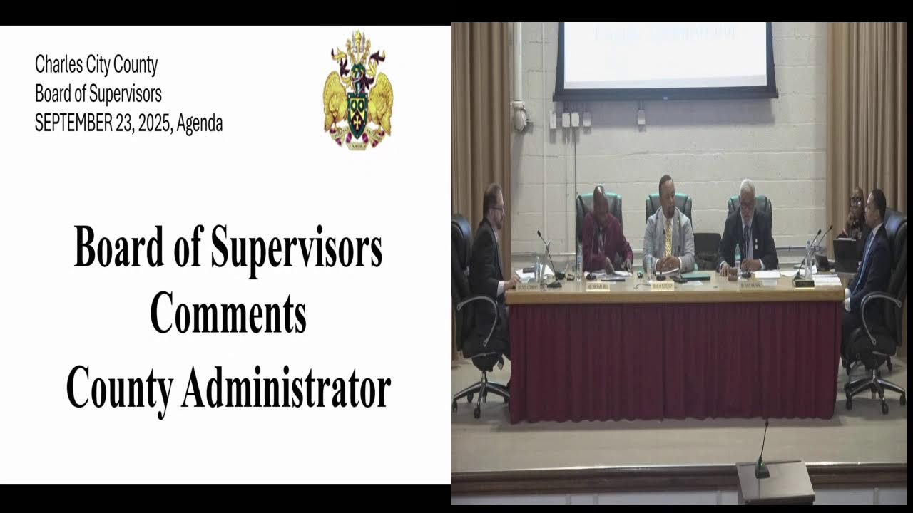 Charles City County BOS Meeting 9.23.25