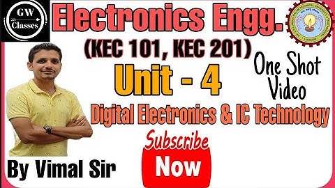 UNIT-4 I ONE SHOT I Digital Electronics & IC Technology I Electronics Engineering I by Vimal sir