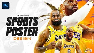 Creating a Sports Design Poster | Photoshop Tutorial - Let's Create EP1