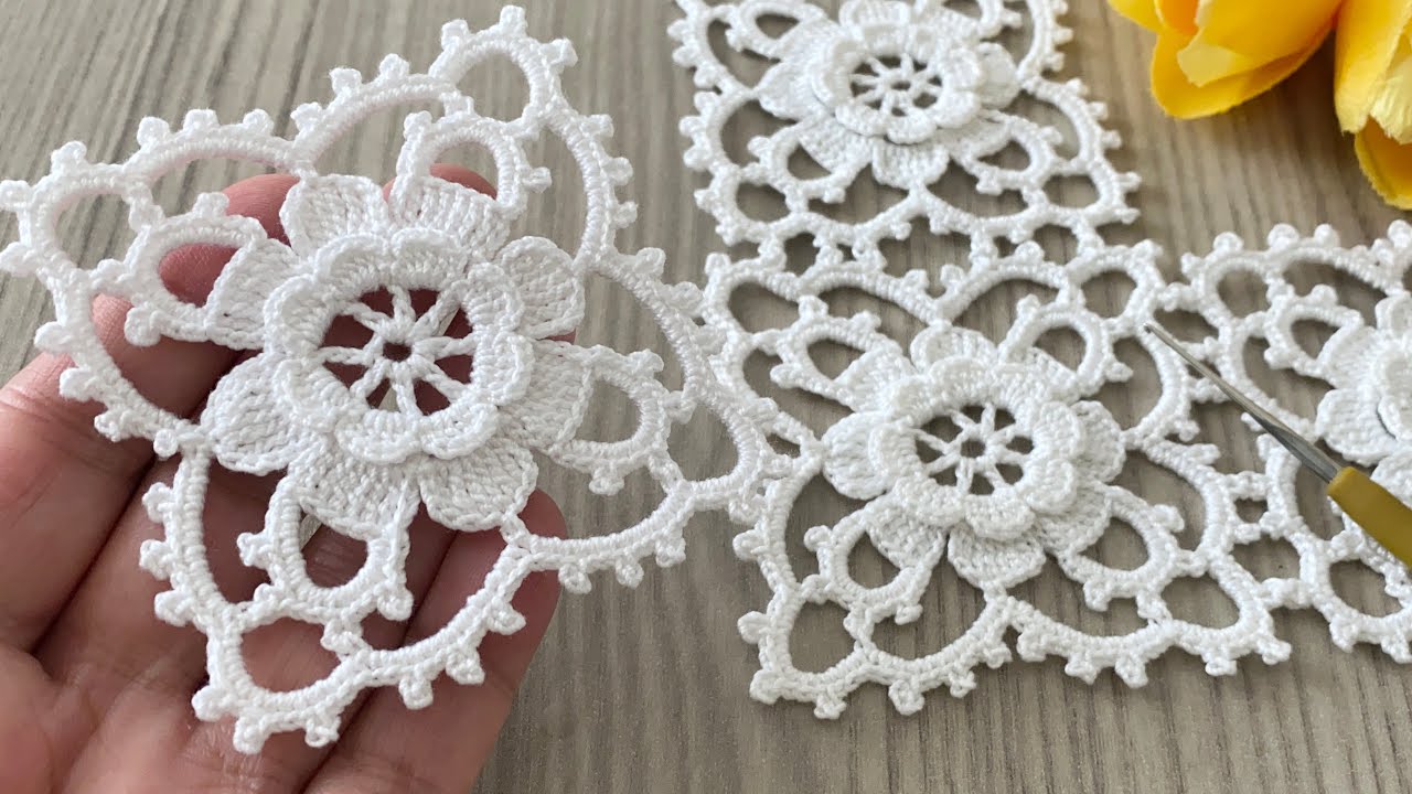 This Crochet Pattern is Uniquely Beautiful❗️Square Flower Motif Tutorial