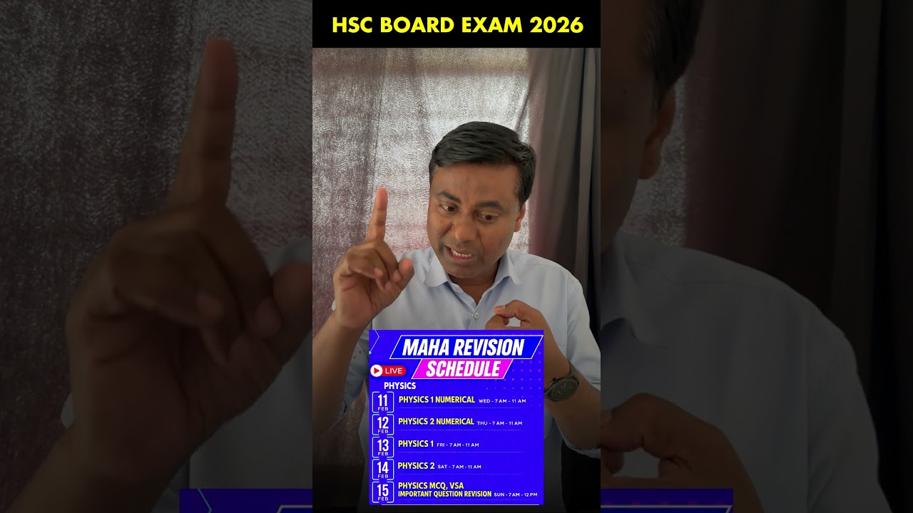 Complete Physics Numericals | Physics | महा REVISION | HSC BOARD-2026 | MUKESH SIR 