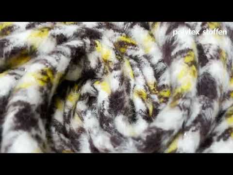 Woven pl/wo/lu checks mohair Video