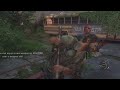 The Last of Us Remastered_ Joe + Ellie + Frank breaking into the school