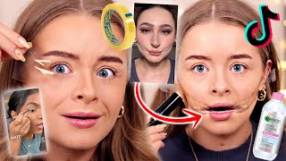 TESTING TIKTOK MAKEUP HACKS!