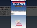 Which article is for election of Vice president?