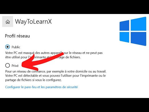 Changer Connexion Public en Prive dans Windows 10