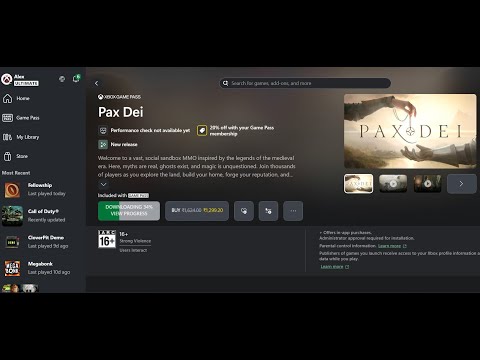 Исправлена ​​ошибка, из-за которой Pax Dei не устанавливался в приложении Xbox/Microsoft Store на ПК