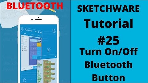 Sketchware Tutorial: Turn on/off BLUETOOTH. tutorial#25