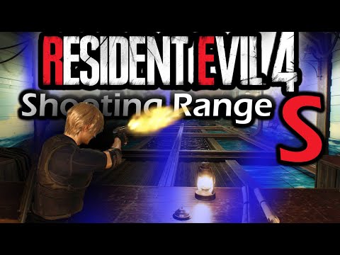 Resident Evil 4 Remake Shooting Range ALL STAGES S RANK BONUS TIME 