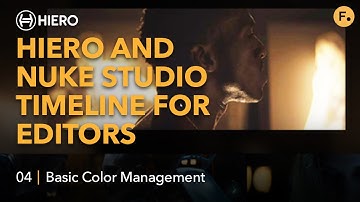Hiero and Nuke Studio Timeline for Editors | Using the Timeline - 04 Basic Color Management