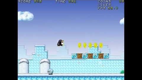 Speedrun Supertux level 1 [Welcome To Antarctica]
