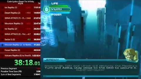 Code Lyoko: Quest for Infinity Any% Speedrun in 1:21:13