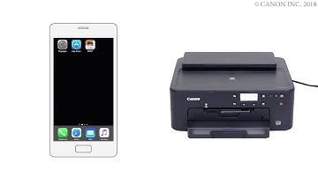 Enabling printing from a smartphone (iOS) - 2/2 (TS700 series)