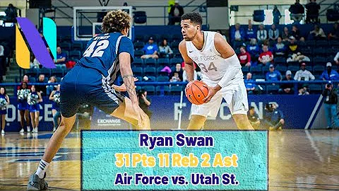 Ryan Swan Air Force Falcons 31 PTS 11 REBS 2 AST v...