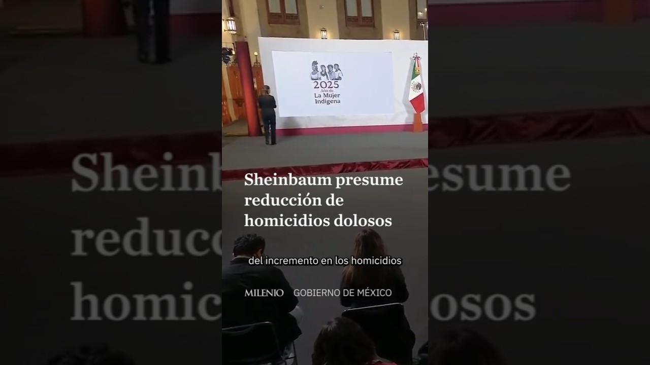 Homicidios dolosos bajan 28% en el primer año de Sheinbaum