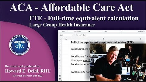ACA full-time equivalent employee (FTE) calculator in excel.