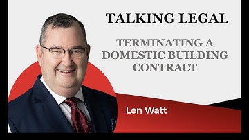 Can I Terminate My Building Contract?