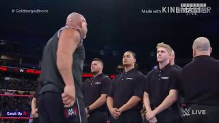 WWE RAW Nov  14 2016 Goldberg Entrance HD