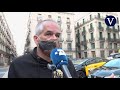 Los taxistas de Barcelona llevan sus protestas a la plaza Sant Jaume