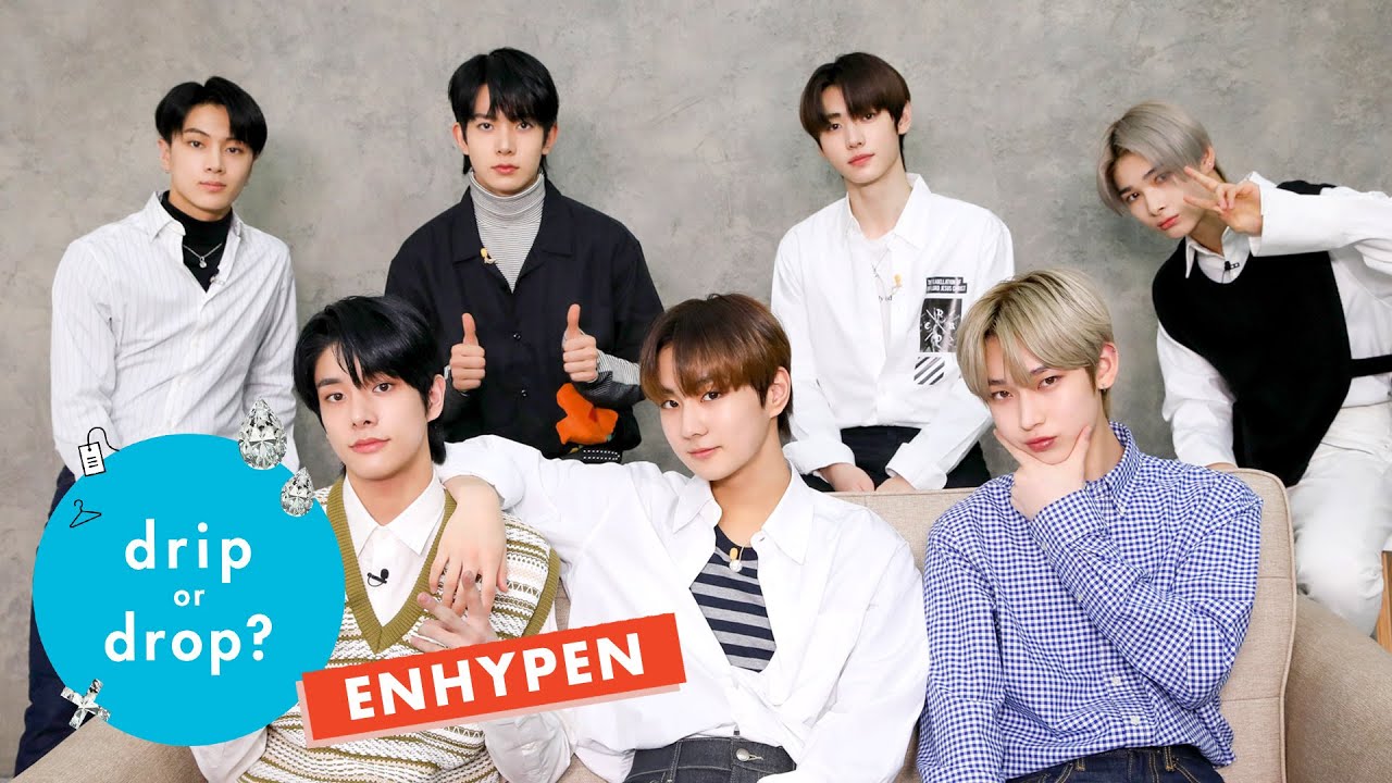 Kpop Group ENHYPEN Reacts to Weird Fashion Trends | Drip Or Drop? | Cosmopolitan