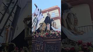 Virgen de las Angustias por calle San Andrés. Semana Santa 2026. Viernes Santo 2026. Santo Entierro.