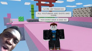 I destroyed a toxic player lol.. (Roblox Bedwars)