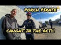 Bike Cop Catches Porch Pirate Stealing Packages