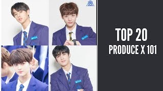 PRODUCE X 101  RANKING [TOP 20 TRAINEES] EP 1