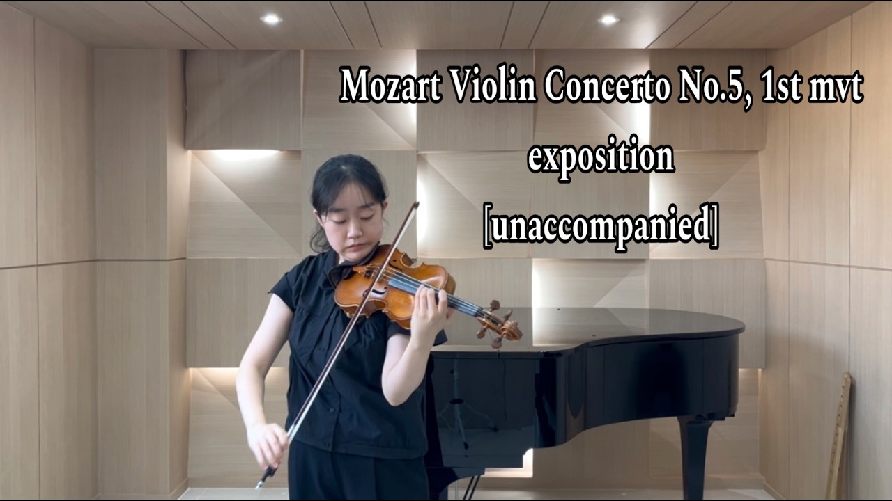 JeongMin Lim-W. A. Mozart Violin Concerto No. 5, 1st mvt exposition