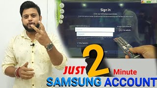 2021 How to Create Samsung tv Account🔥|| Sign in Samsung Account on Smart Tv