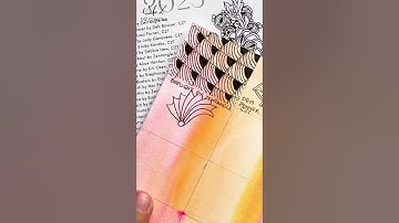 Day 9: Bailarine by Eni Oken, CZT  #shorts #shortvideo #zentangle  #art